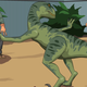 Photo: Jim'll Paint It paints "can you paint Jurassic World but where the dinosaurs are people and the people are dinosaurs?"